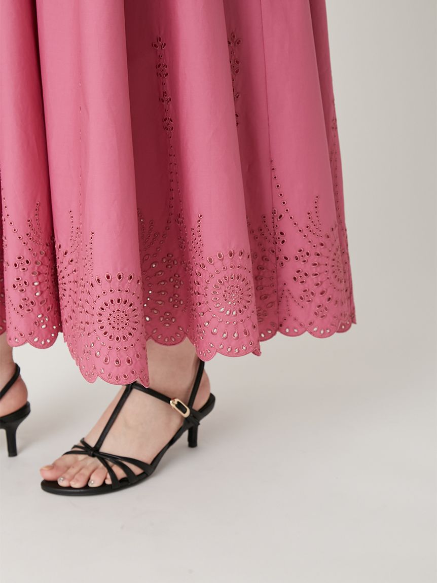 FRAY I.D「3wayパフスリーブエンブロイダリーワンピース」|ワンピース|