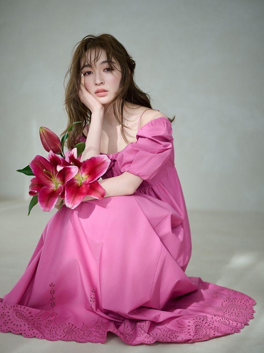 FRAY I.D「3wayパフスリーブエンブロイダリーワンピース」|ワンピース|PNK