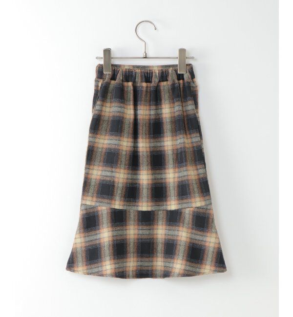 ikka kids「【キッズ】チェック柄マーメードスカート（120~160cm）」|スカート|