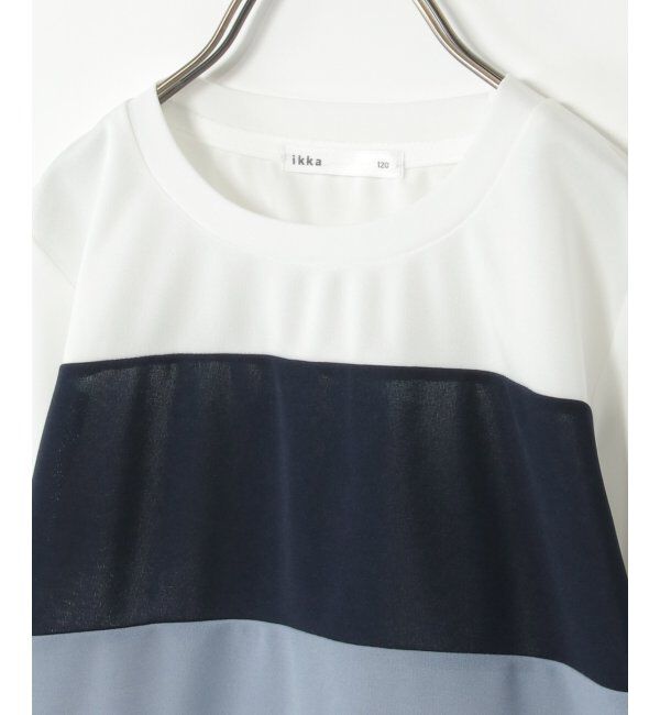 ikka kids「MK横切り替えTシャツ（120~160cm）」|Tシャツ・カットソー|