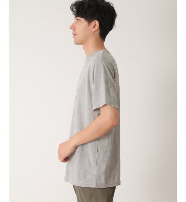 ikka「リンクスジャガードジオメTシャツ」|Tシャツ・カットソー|