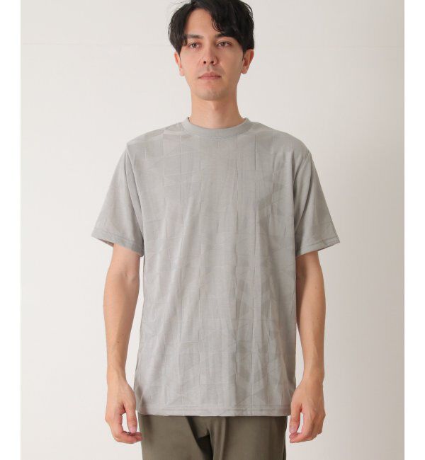 ikka「リンクスジャガードジオメTシャツ」|Tシャツ・カットソー|