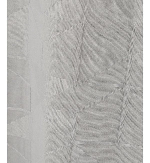 ikka「リンクスジャガードジオメTシャツ」|Tシャツ・カットソー|