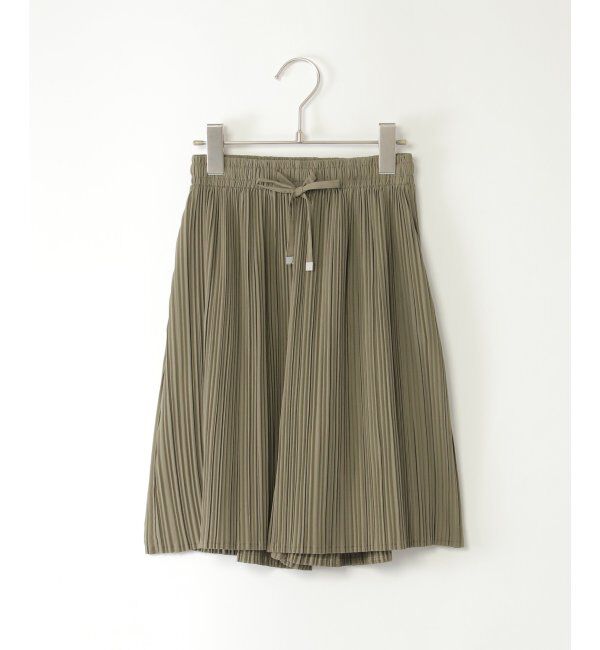 ikka kids「【親子おそろ】さらっとプリーツガウチョパンツ（120~160cm）」|その他|オリブグリン