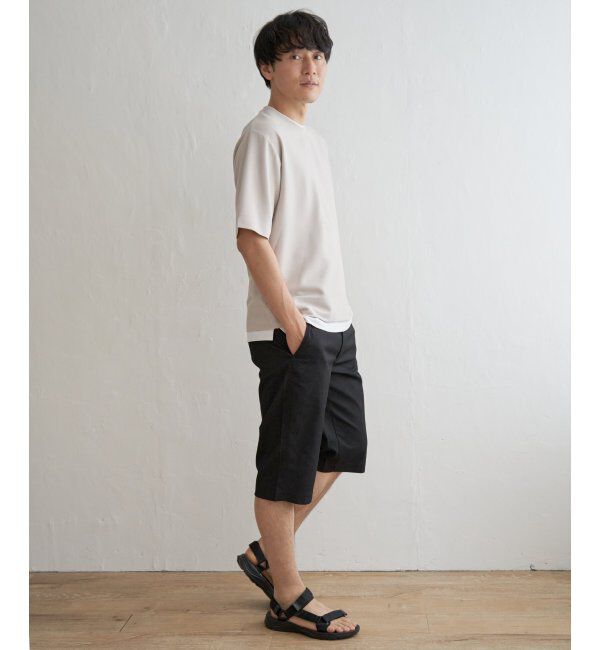 ikka「6.5分丈ドビーハーフパンツ」|その他|