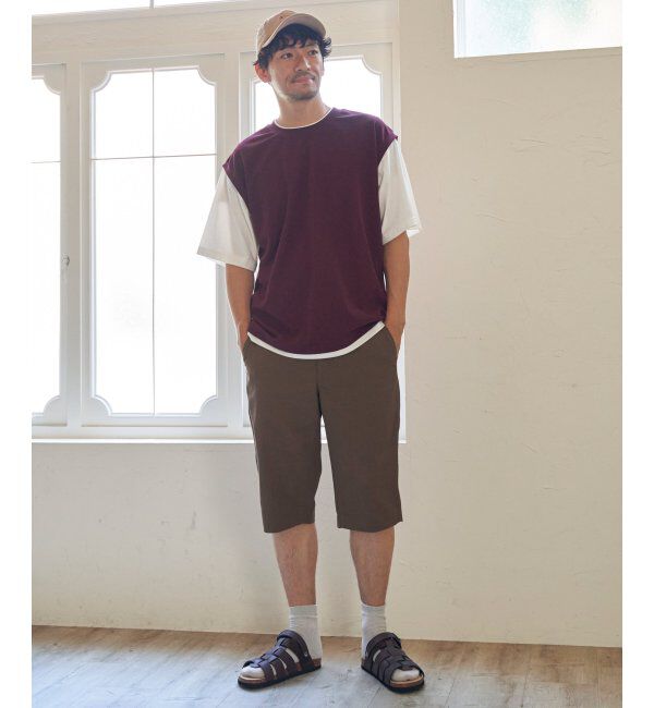 ikka「6.5分丈ドビーハーフパンツ」|その他|