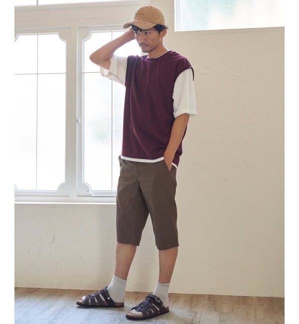 ikka「6.5分丈ドビーハーフパンツ」|その他|