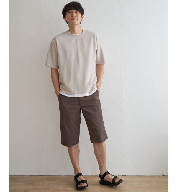 ikka「6.5分丈ドビーハーフパンツ」|その他|