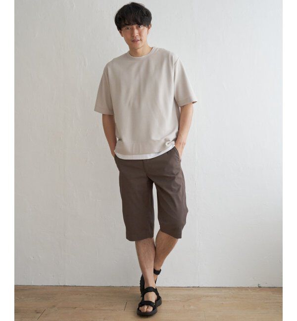 ikka「6.5分丈ドビーハーフパンツ」|その他|