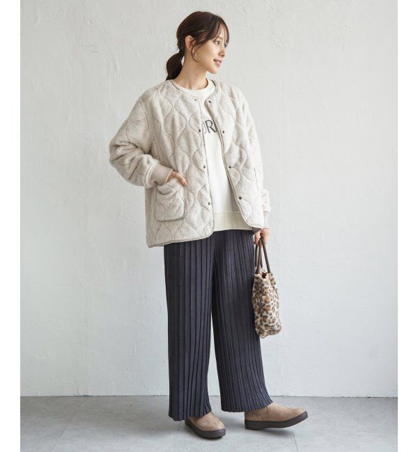 ikka「キルトファーリバーシブルブルゾン」|ブルゾン・スタジャン|