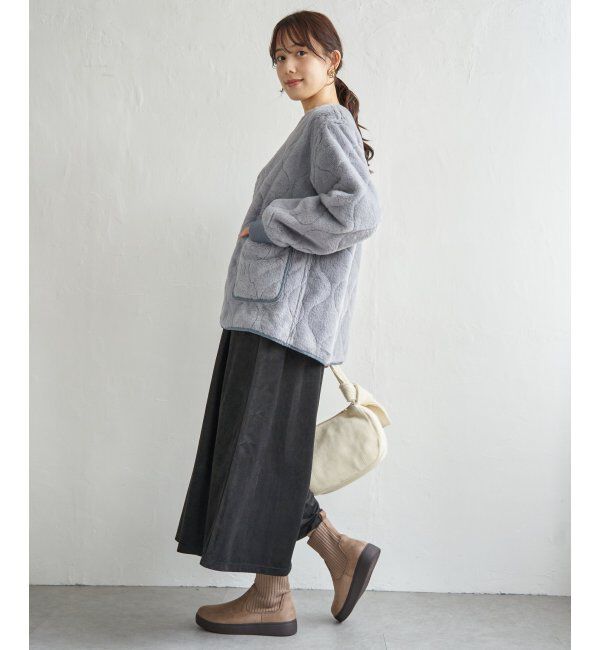 ikka「キルトファーリバーシブルブルゾン」|ブルゾン・スタジャン|