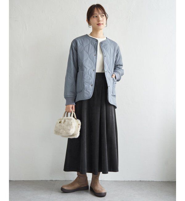 ikka「キルトファーリバーシブルブルゾン」|ブルゾン・スタジャン|
