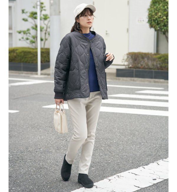 ikka「キルトファーリバーシブルブルゾン」|ブルゾン・スタジャン|