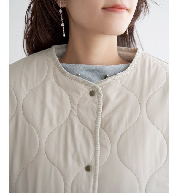 ikka「キルトファーリバーシブルブルゾン」|ブルゾン・スタジャン|