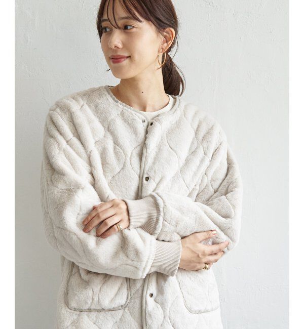 ikka「キルトファーリバーシブルブルゾン」|ブルゾン・スタジャン|