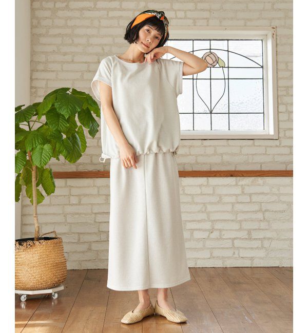 Lbc with Life「ラメ裏毛2WAYジップベストプルオーバー」|その他|