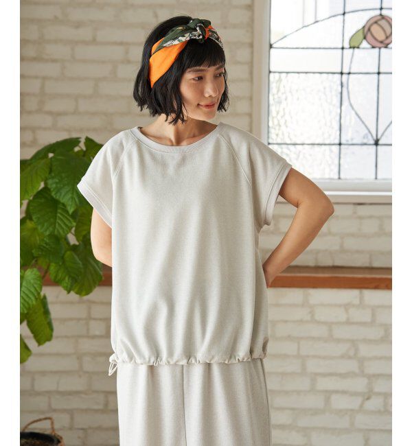 Lbc with Life「ラメ裏毛2WAYジップベストプルオーバー」|その他|