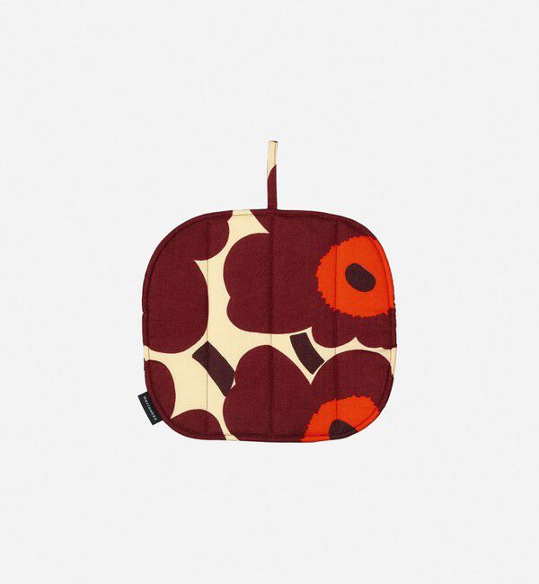 Marimekko「Pieni Unikko ポットホルダー」|その他|ﾊﾞﾆﾗ&times;ﾜｲﾝﾚｯﾄﾞ&times;ﾚｯﾄﾞ