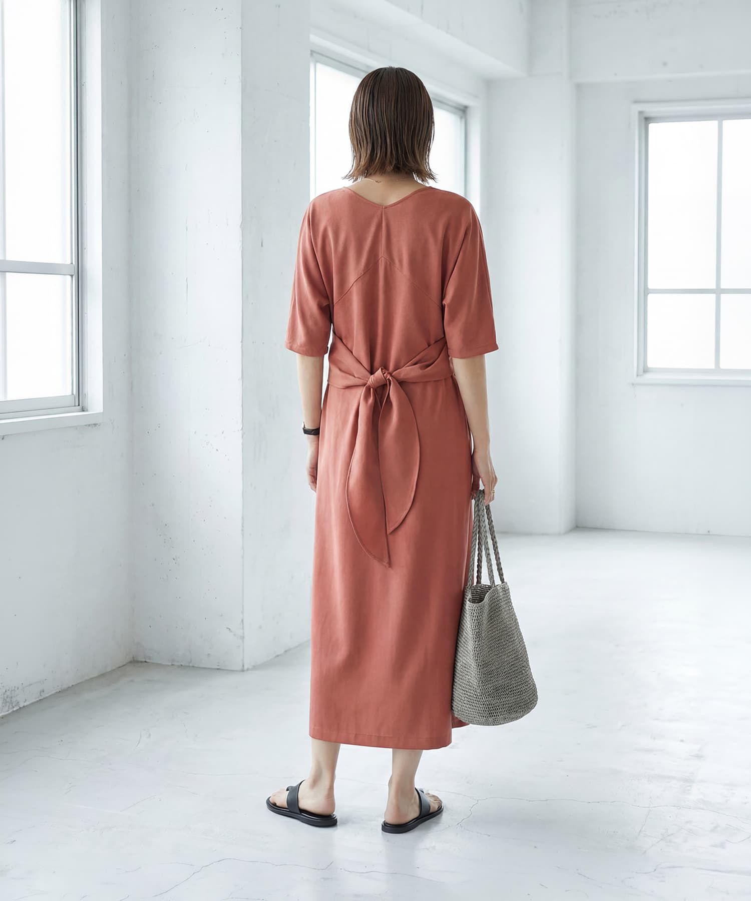 STYLE DELI「【LUXE】カシュクールみたいに結ぶワンピース」|ワンピース|