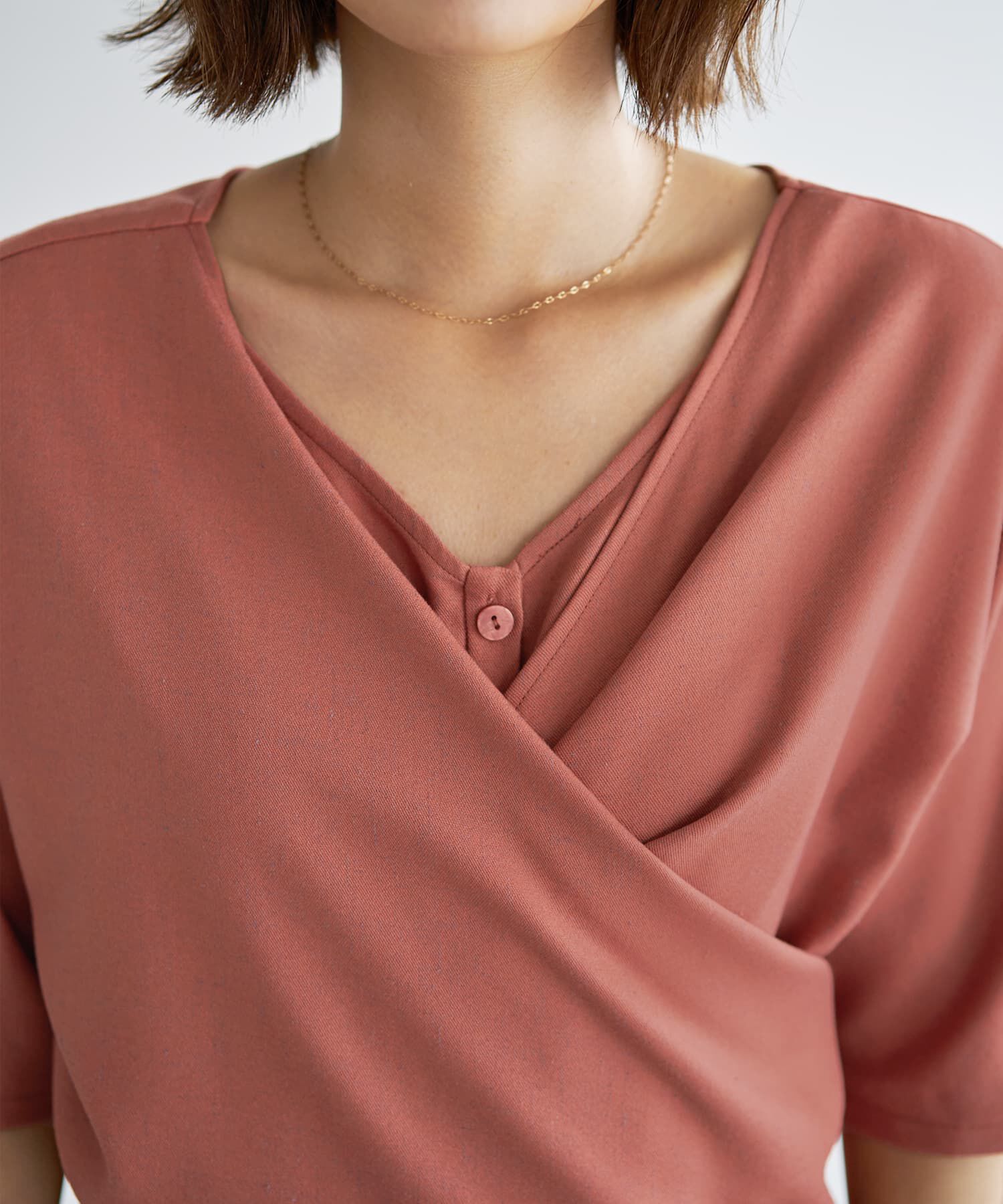 STYLE DELI「【LUXE】カシュクールみたいに結ぶワンピース」|ワンピース|