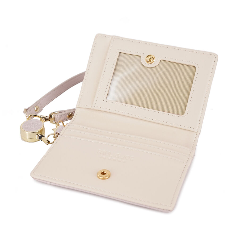 PAUL&JOE「２面パスケース／クリザンテーム　ラメ　／ＰＡＵＬ　＆　ＪＯＥ」|定期入れ|