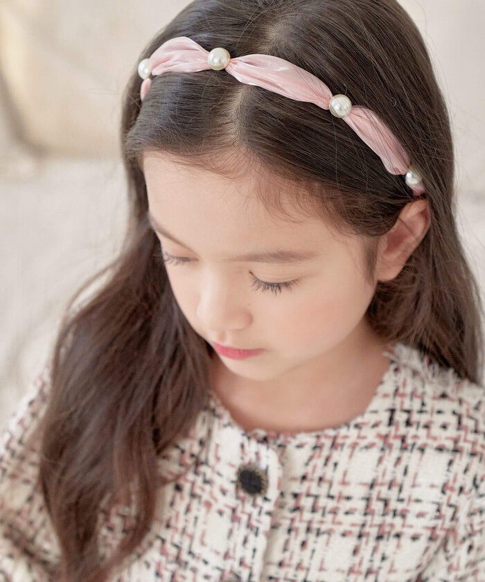 BACKYARD FAMILY「Rora カチューシャ 通販 パール リボン 48522102 髪飾り ヘッドドレス 子供 女の子」|その他|