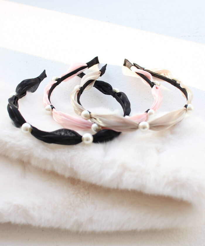 BACKYARD FAMILY「Rora カチューシャ 通販 パール リボン 48522102 髪飾り ヘッドドレス 子供 女の子」|その他|