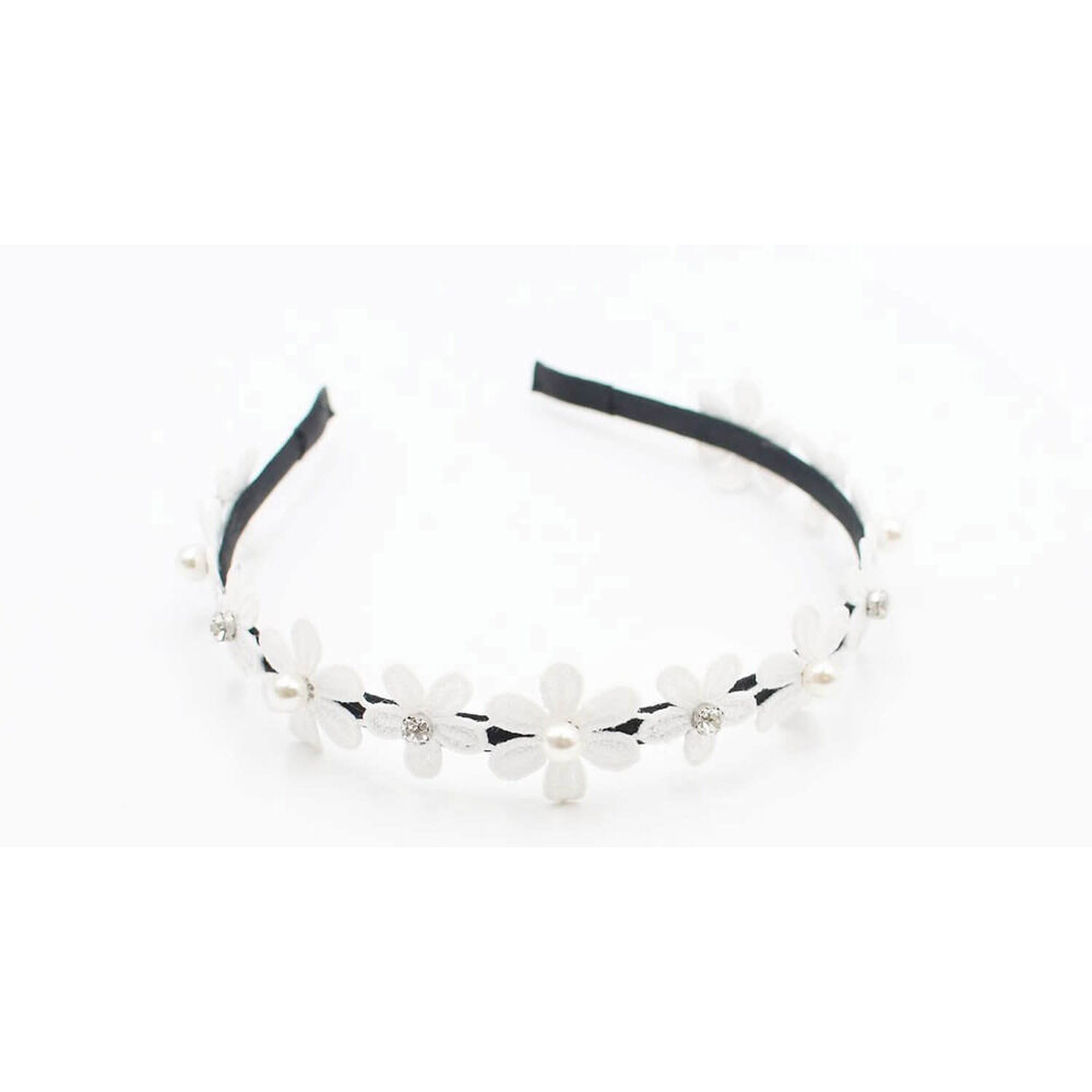 BACKYARD FAMILY「カチューシャ 花 キッズ キラキラ 通販 ヘッドドレス 女の子 子供 子ども こども セレモニー」|その他|ホワイト1