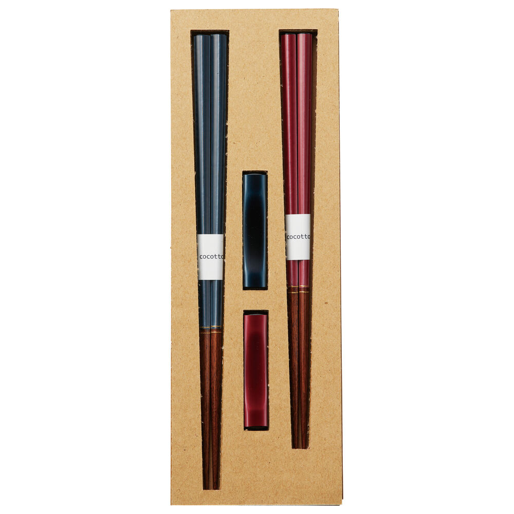 BACKYARD FAMILY「イシダ 夫婦箸 エスクード 通販 日本製 ペア 箸 ギフト 箸置き セット エシカルBOX お箸」|食器・キッチングッズ|その他1