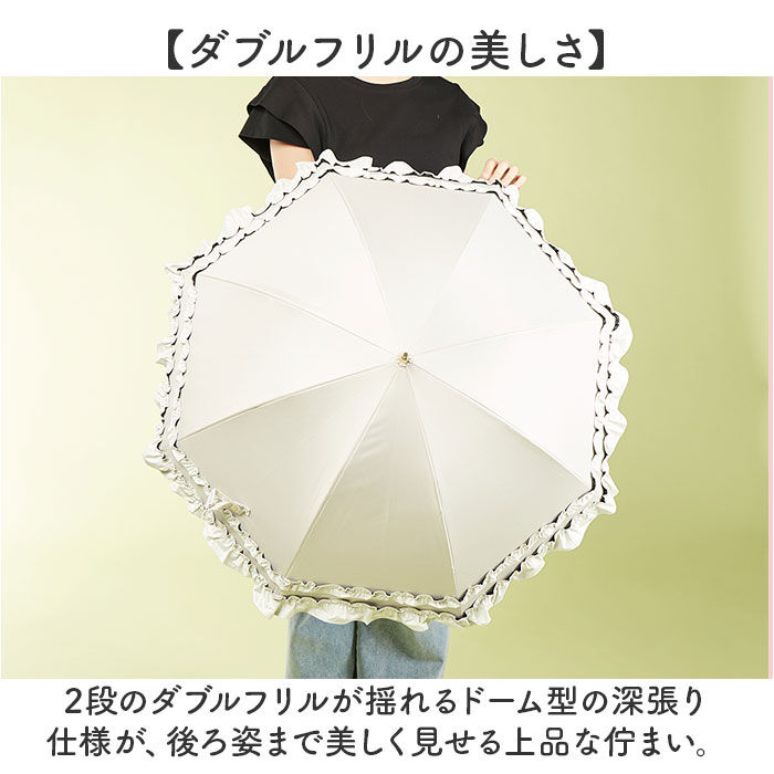 BACKYARD FAMILY「KIZAWA キザワ 日傘 長傘 レディース 通販 フリル傘 傘 かさ カサ レディース傘 日よけ」|傘|