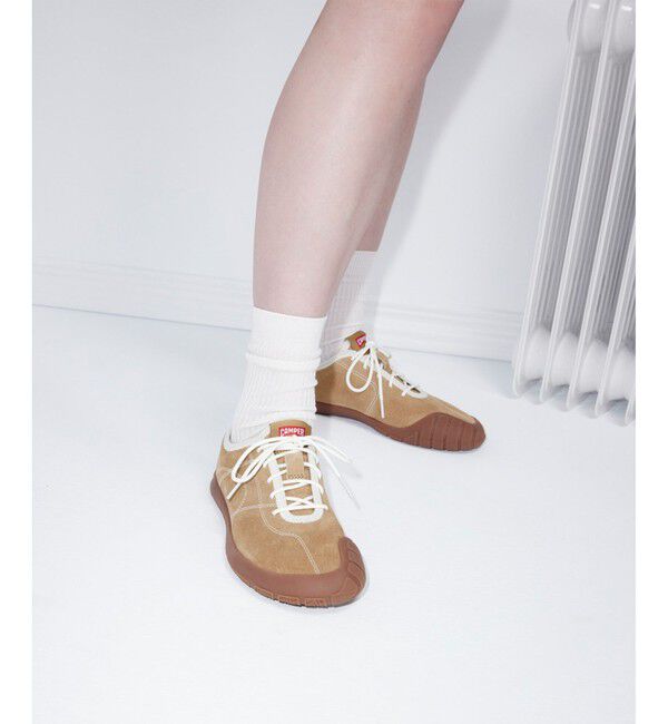 CAMPER「[カンペール] PEU PATH+ / レザースニーカー」|スニーカー|キャメル