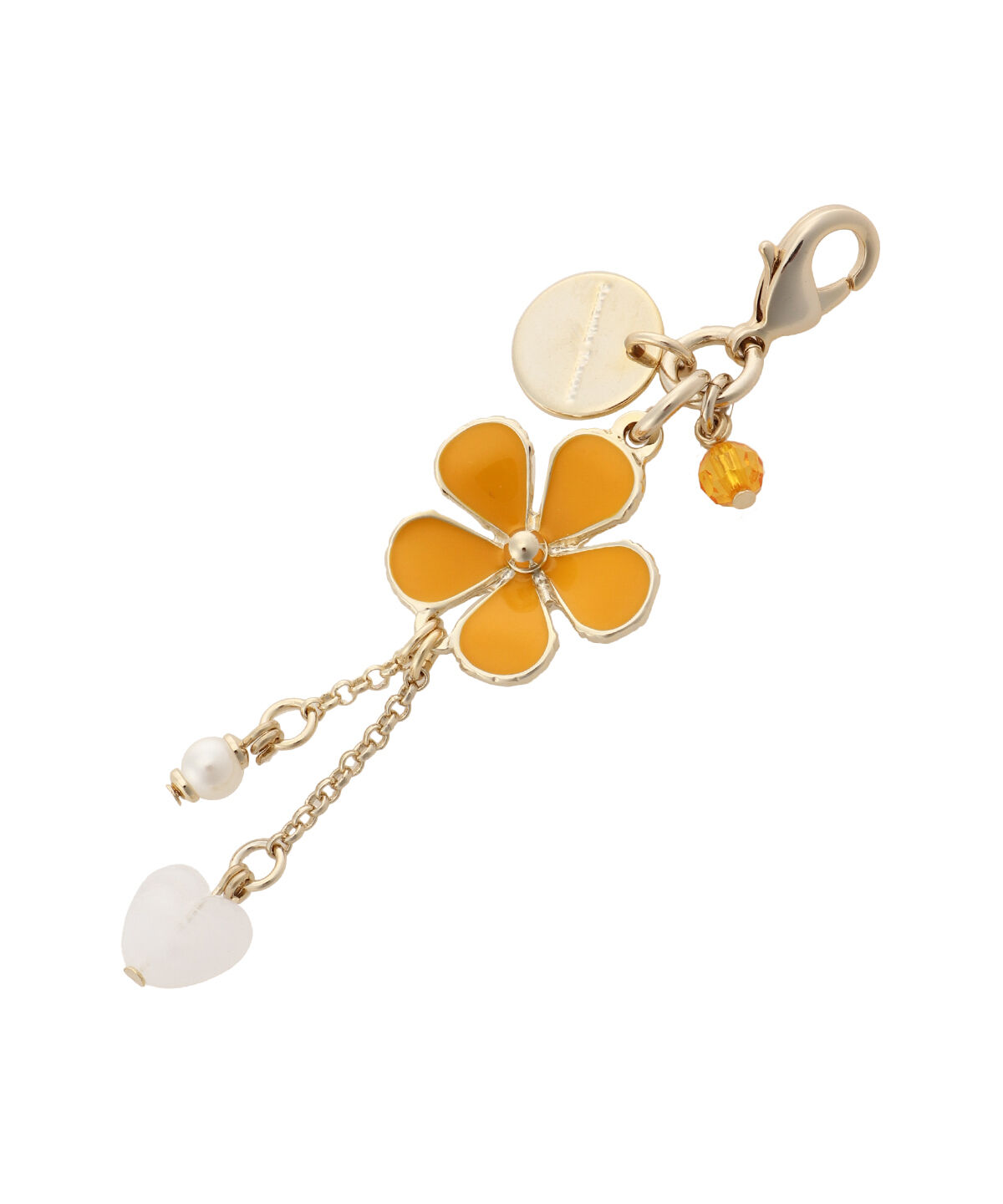 Samantha Thavasa「フラワービジューフェスナーチャーム」|チャーム・キーホルダー|オレンジ