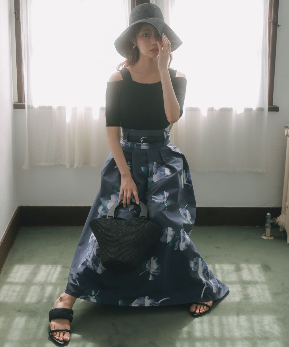 アンドクチュール「カップ付きオフショルプルオーバー」|Tシャツ・カットソー|