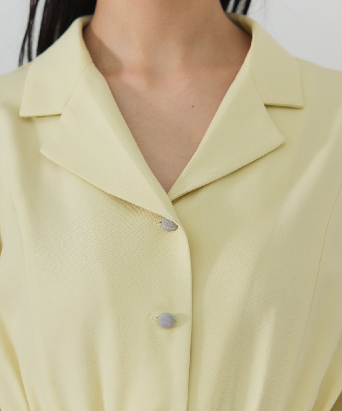 REDYAZEL「バイカラープリーツシャツワンピース」|ワンピース|