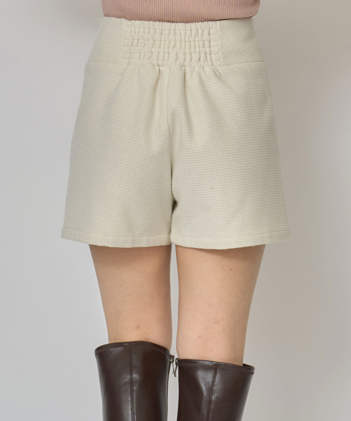 REDYAZEL「ハイウエストマルチボタンショートパンツ」|キュロット|