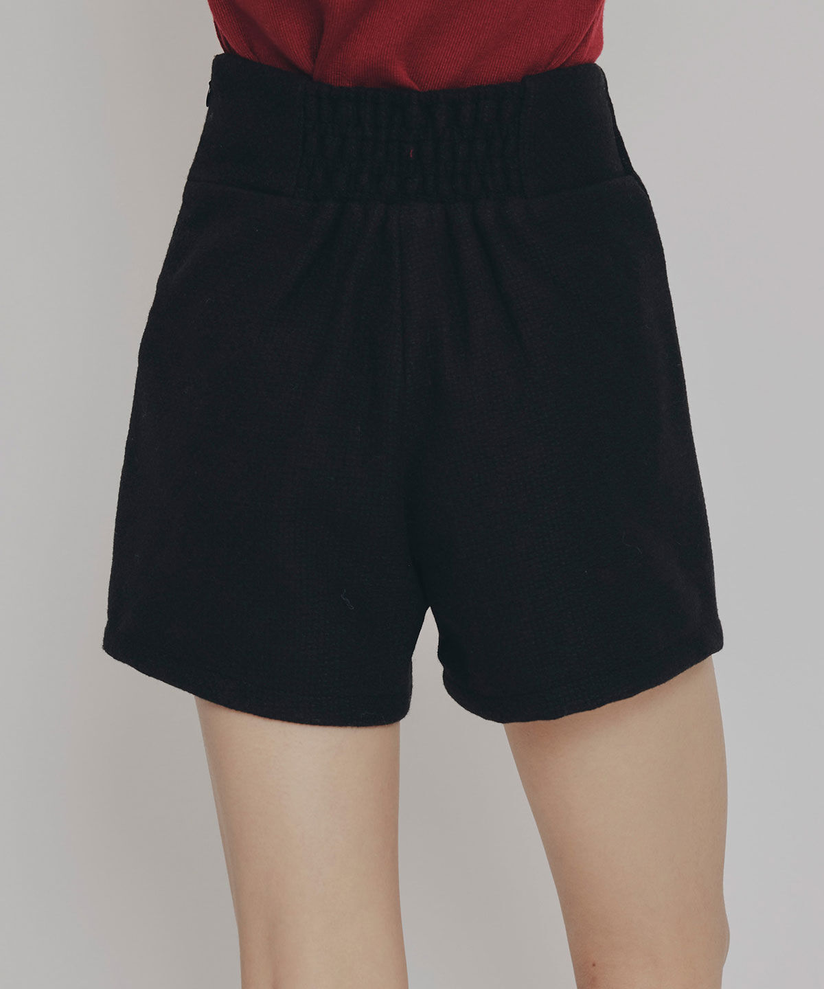 REDYAZEL「ハイウエストマルチボタンショートパンツ」|キュロット|