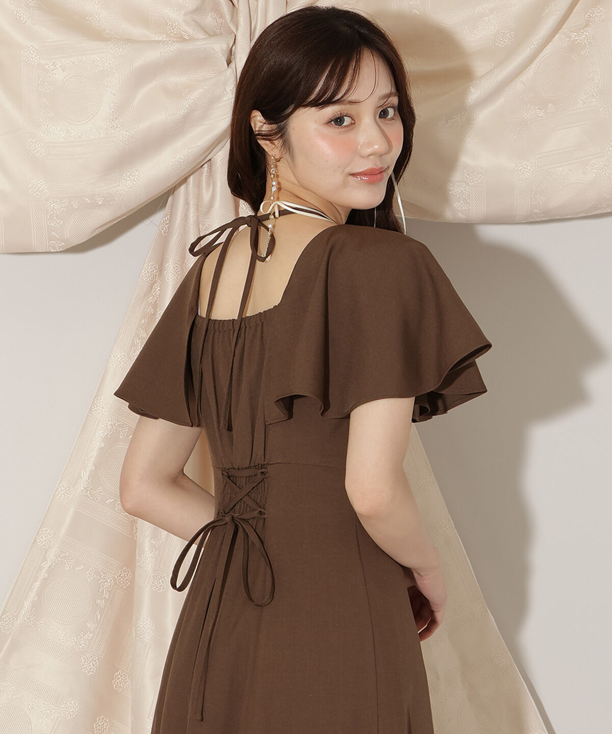 WILLSELECTION「フレアースリーブティアードワンピース」|ワンピース|