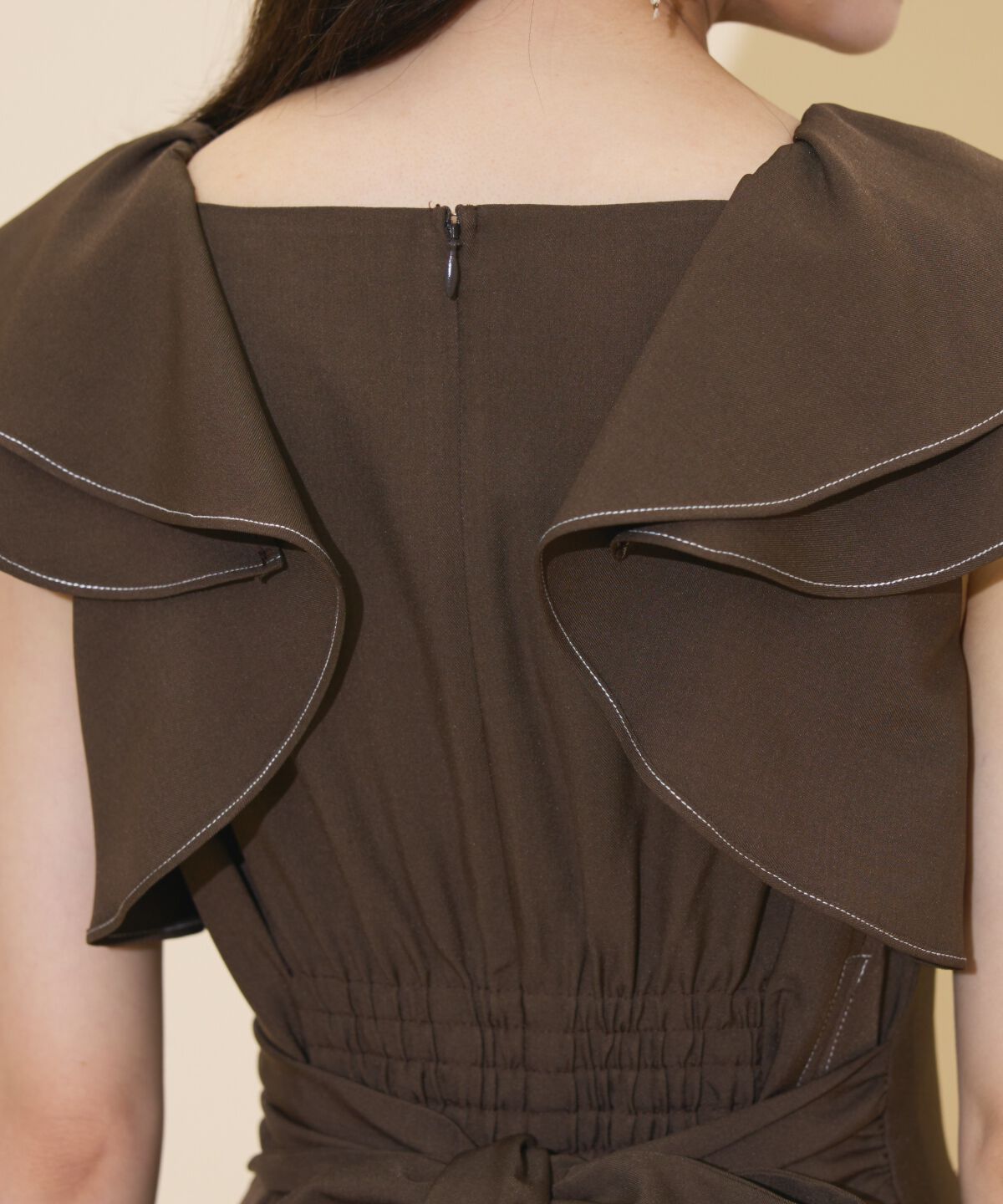 WILLSELECTION「ラッフルスリーブバックリボンワンピース」|ワンピース|