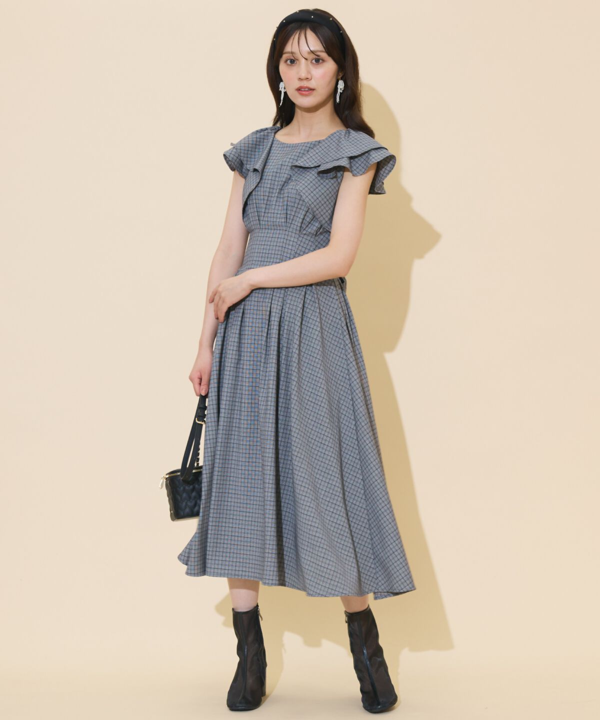 WILLSELECTION「ラッフルスリーブバックリボンワンピース」|ワンピース|