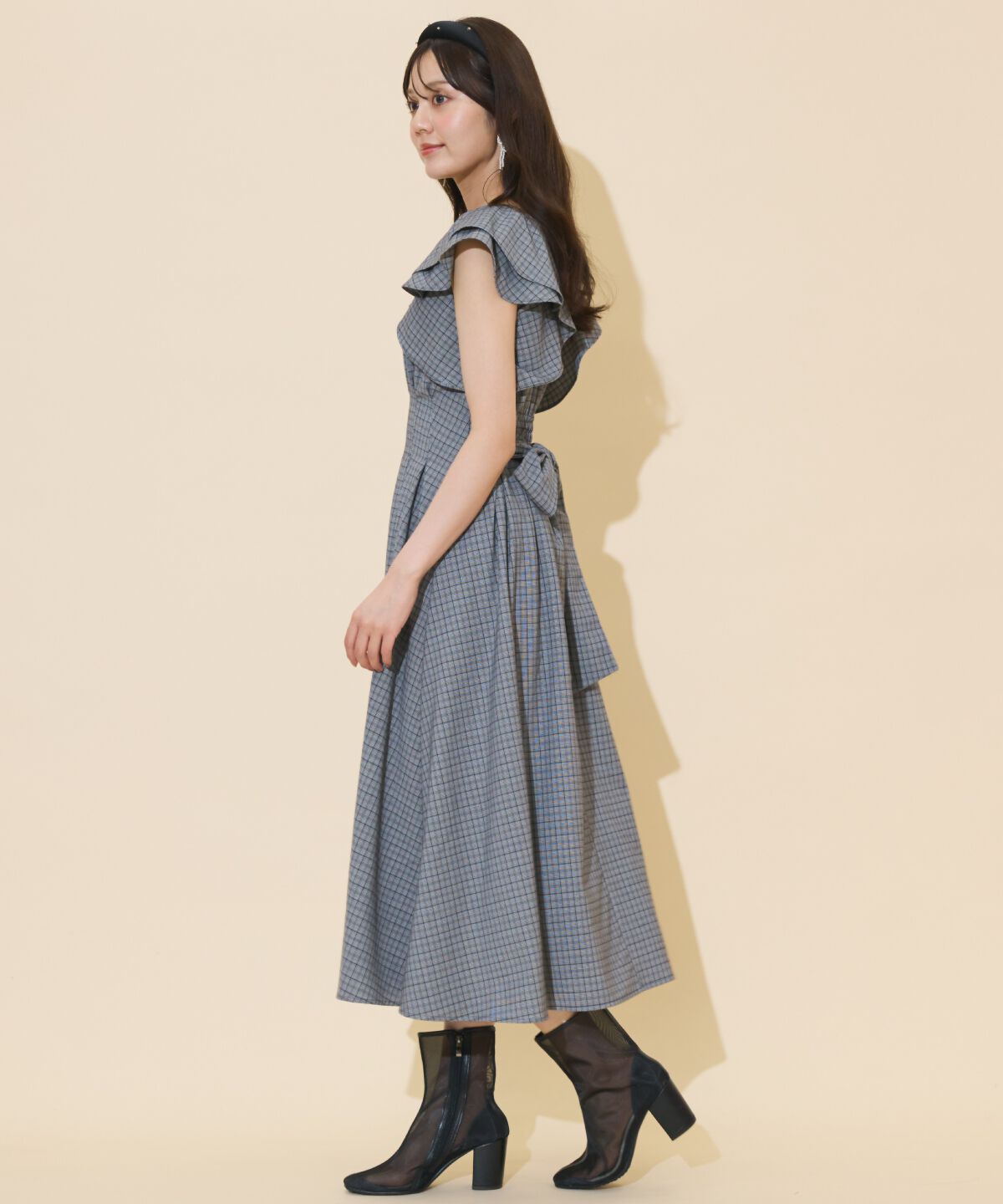 WILLSELECTION「ラッフルスリーブバックリボンワンピース」|ワンピース|