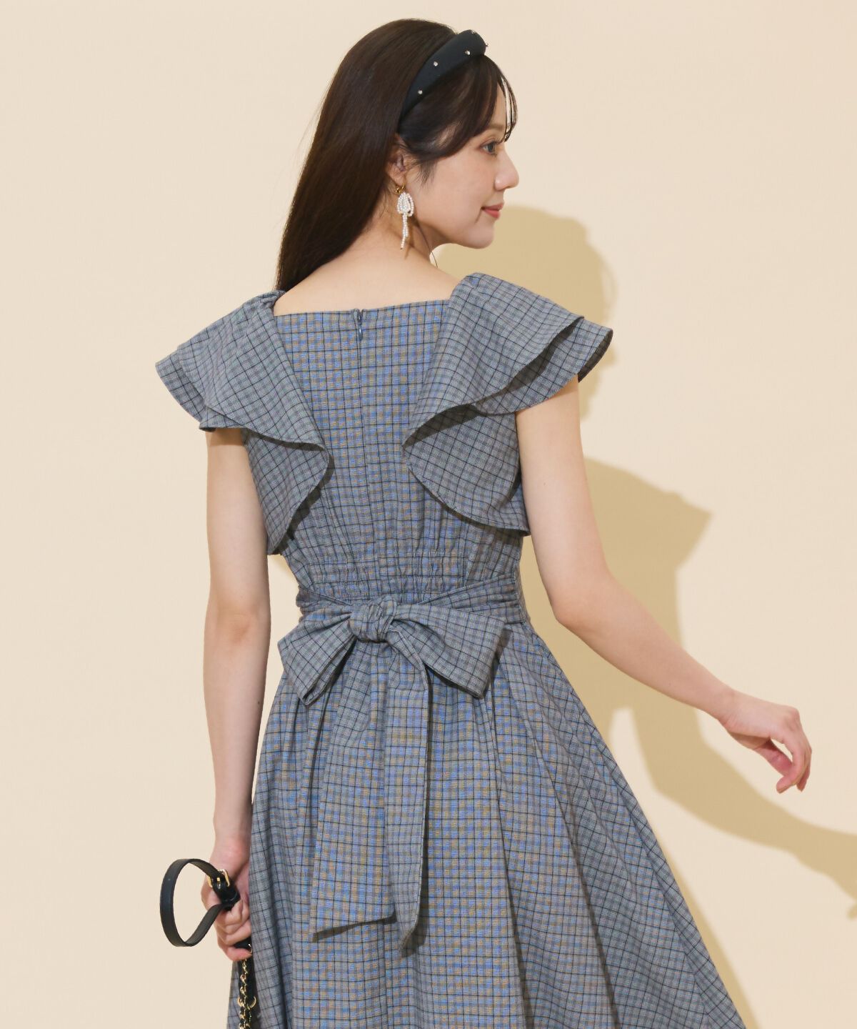 WILLSELECTION「ラッフルスリーブバックリボンワンピース」|ワンピース|