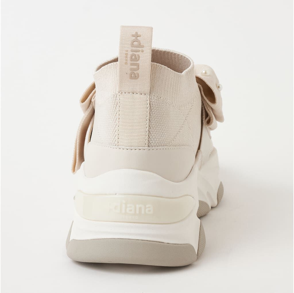 プラスダイアナ「リボンニットスニーカー　MF45521」|スニーカー|