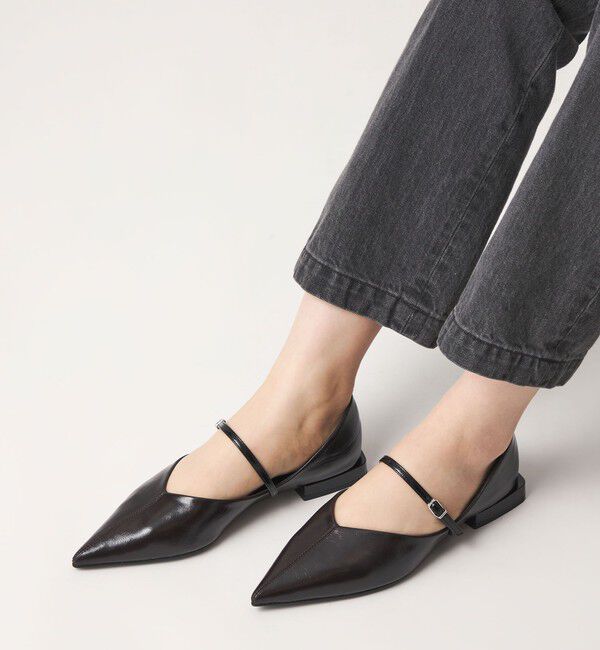 SY UNITED ARROWS「＜SY＞ ポインテッドベルト フラット20&uarr;」|パンプス|