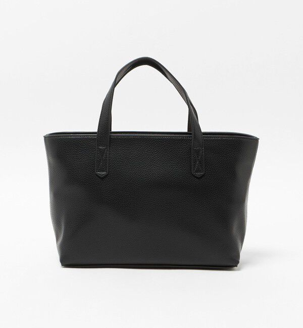 UNITED ARROWS「レザーライク トートバッグＳ」|トートバッグ|BLACK