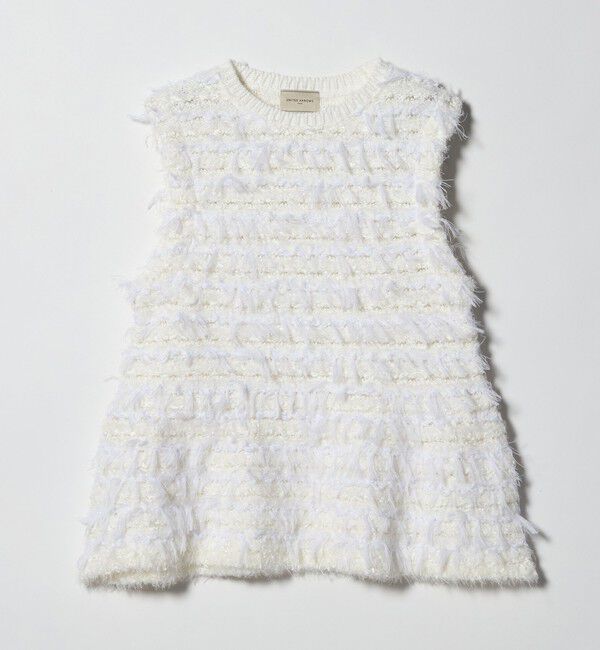 UNITED ARROWS「ミックスヤーン ペプラム ベスト」|ベスト・ジレ|