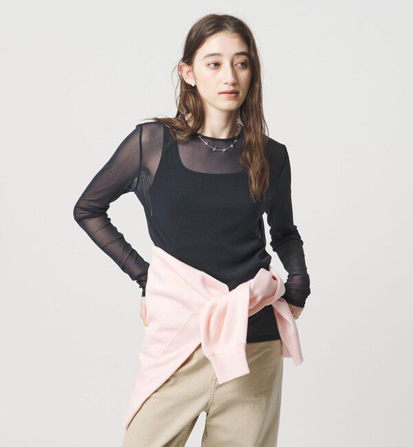 UNITED ARROWS「チュール ジャージー カットソー」|Tシャツ・カットソー|