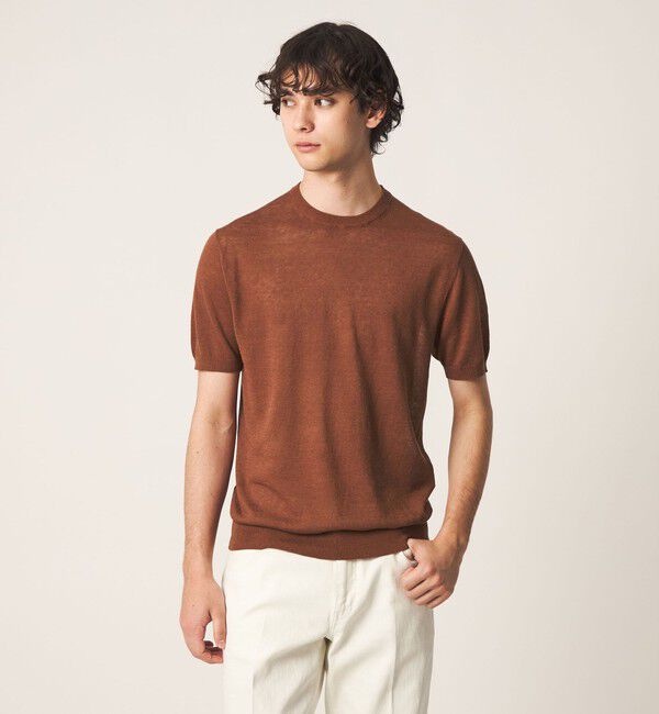 UNITED ARROWS「リネン/コットン ニット Tシャツ」|Tシャツ・カットソー|MD.BROWN