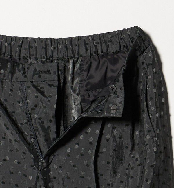 UNITED ARROWS「ドット サテン 2タック ワイドパンツ」|スラックス|