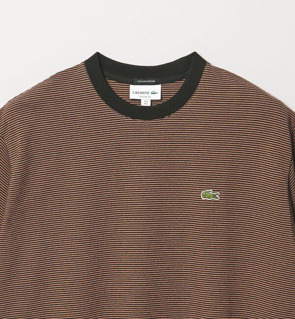 UNITED ARROWS「【別注】＜LACOSTE＞ボーダー クルーネック  Tシャツ」|Tシャツ・カットソー|