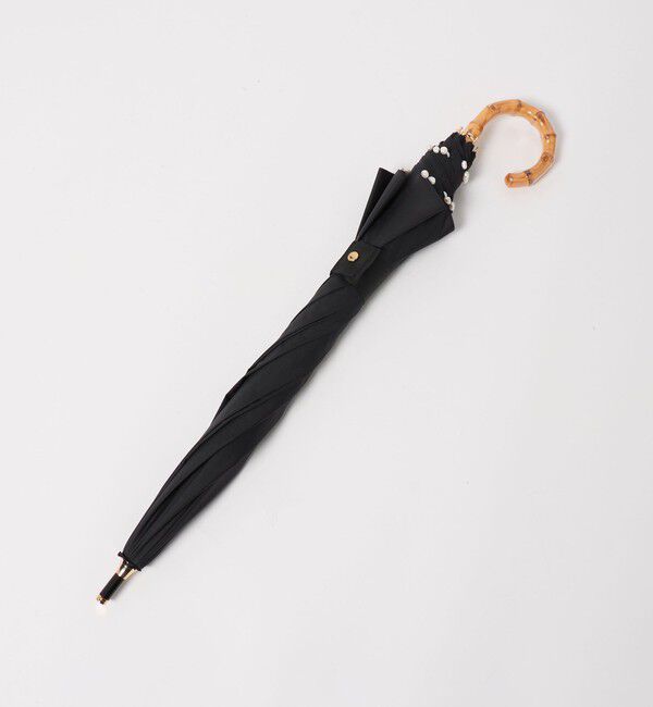 UNITED ARROWS「無地&times;淡水パール 晴雨兼用 長傘」|傘|